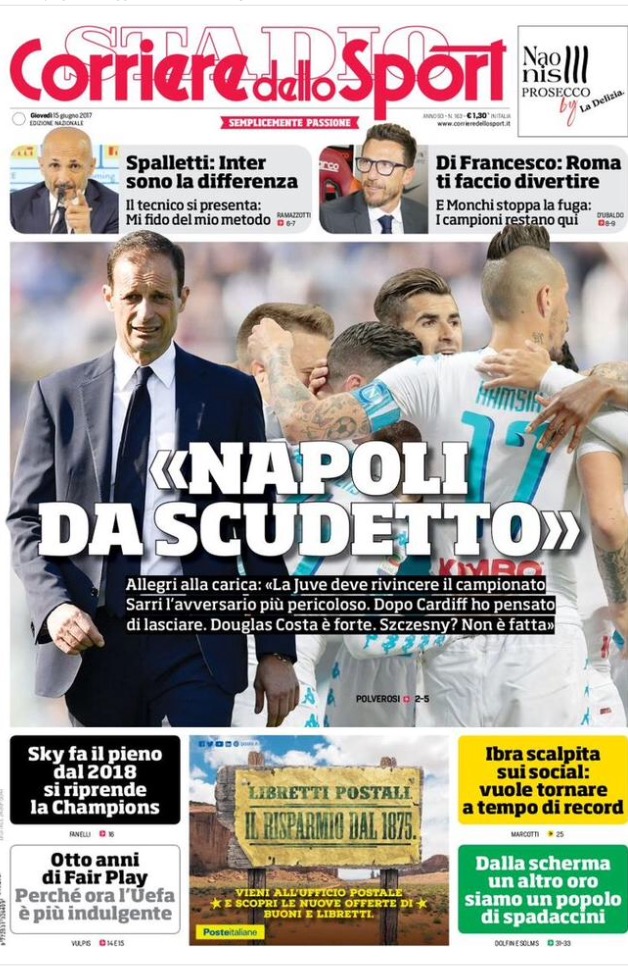 Corriere Dello Sport 15 Giugno 2017