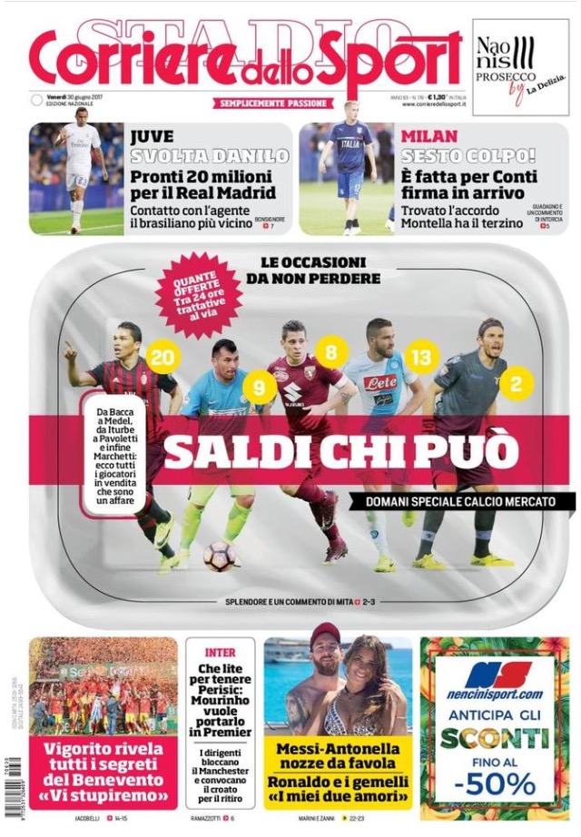 Corriere Dello Sport 30 Giugno 2017