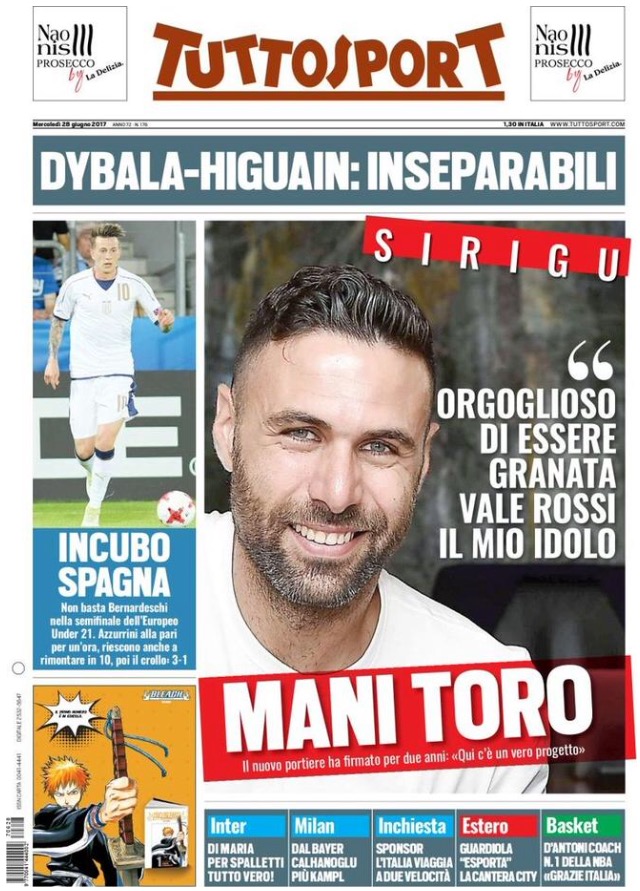 TuttoSport 28 Giugno 2017