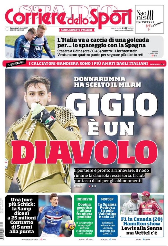 Corriere Dello Sport 11 Giugno 2017