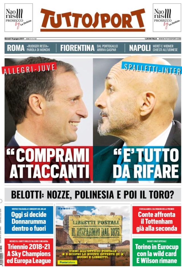 TuttoSport 15 Giugno 2017