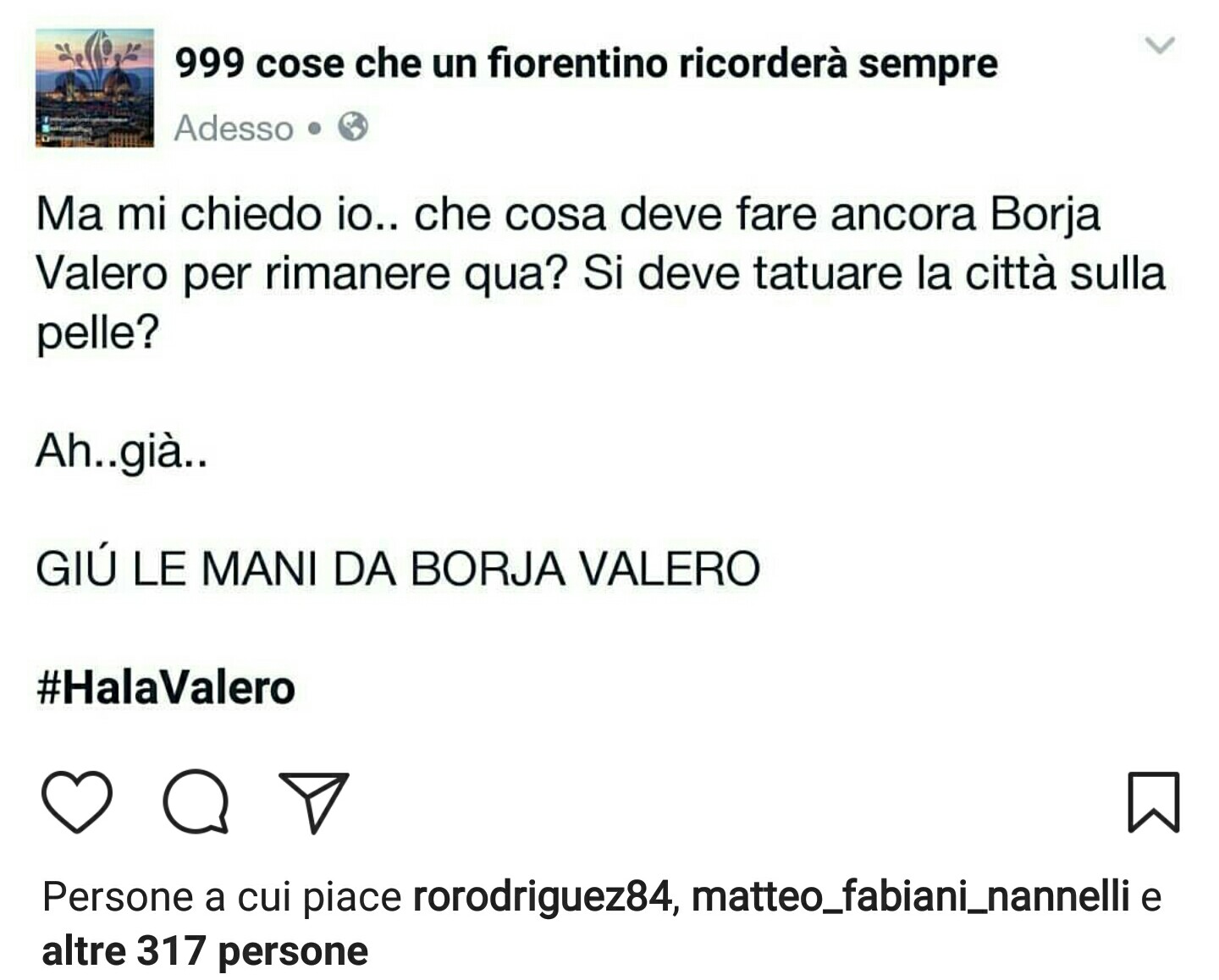 Rocio Valero e il "Mi Piace" che fa sperare i tifosi della Fiorentina. Ecco il dettaglio che arriva direttamente da Instagram