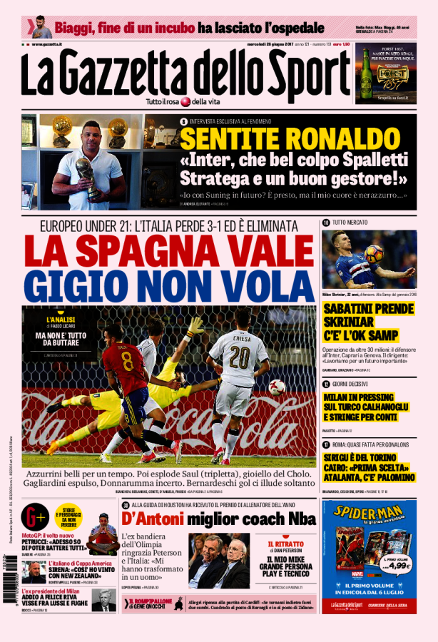 Gazzetta Dello Sport 28 Giugno 2017