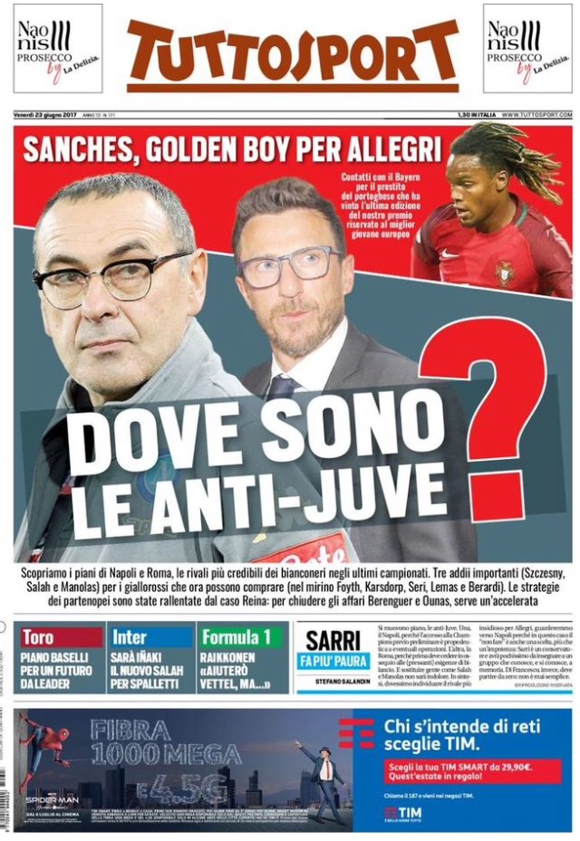 TuttoSport 23 Giugno 2017