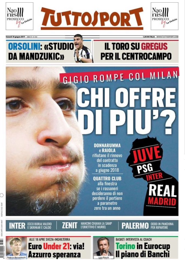 TuttoSport 16 Giugno 2017