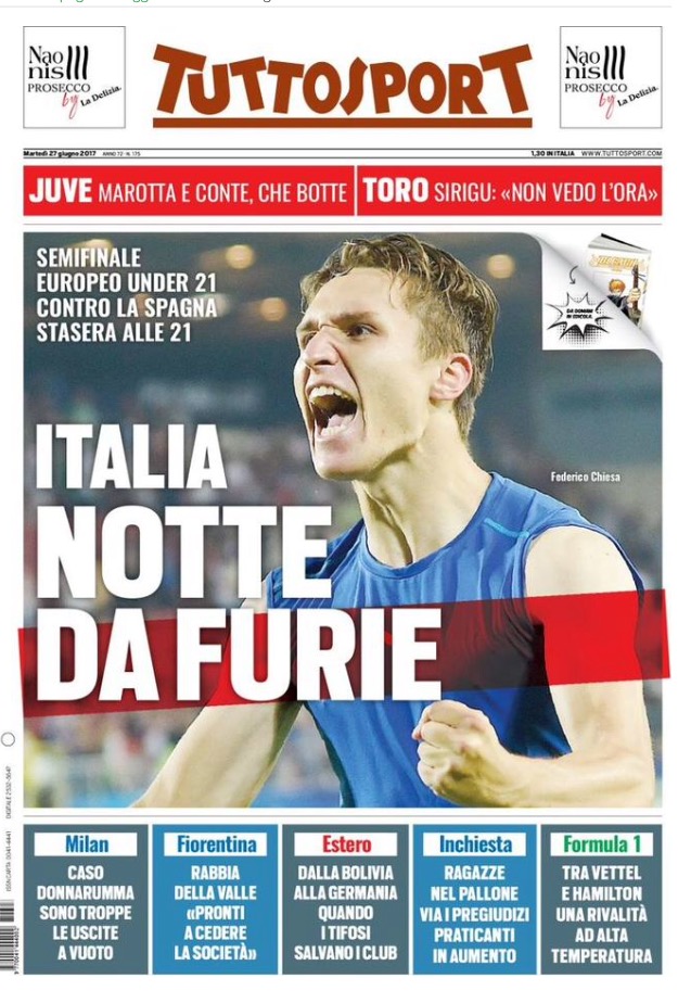 TuttoSport 27 Giugno 2017