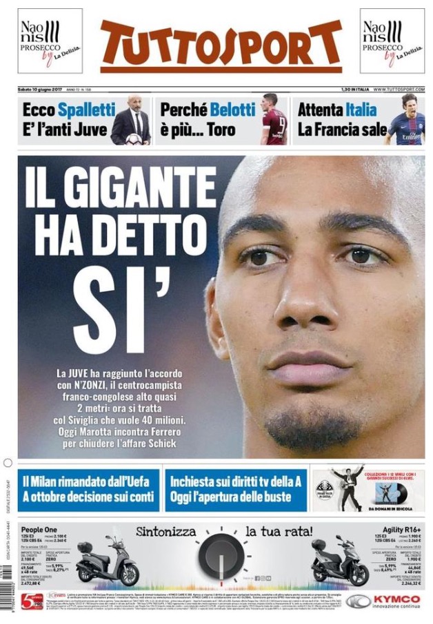 TuttoSport 10 Giugno 2017