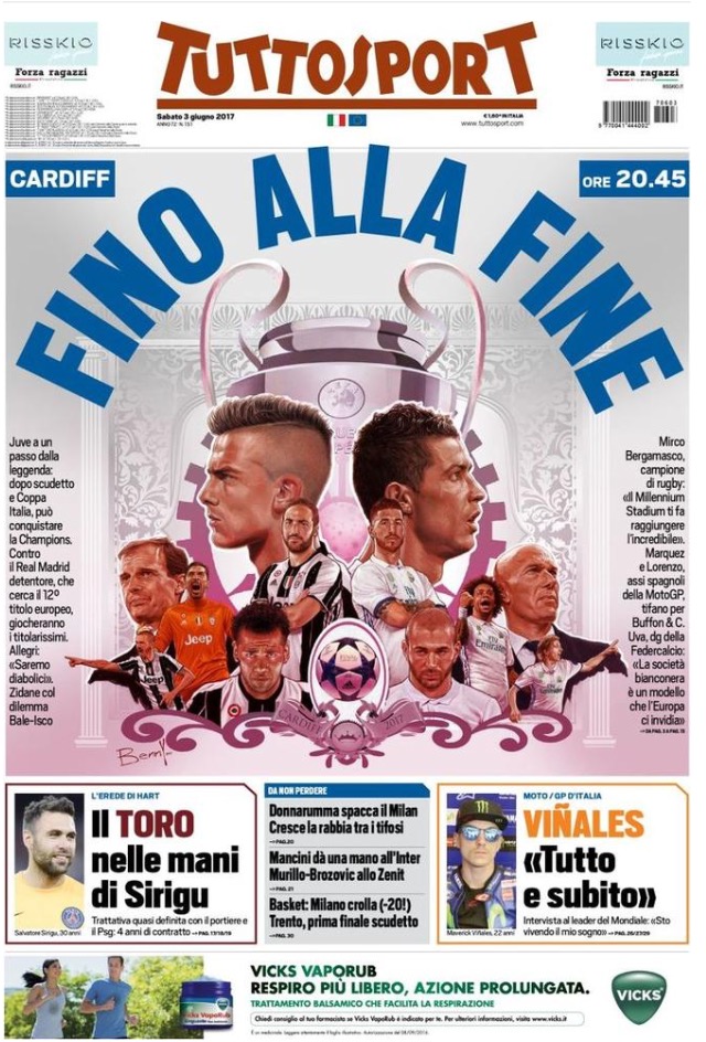 TuttoSport 3 Giugno 2017
