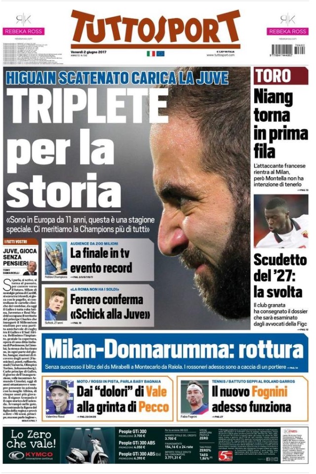 TuttoSport 2 Giugno 2017