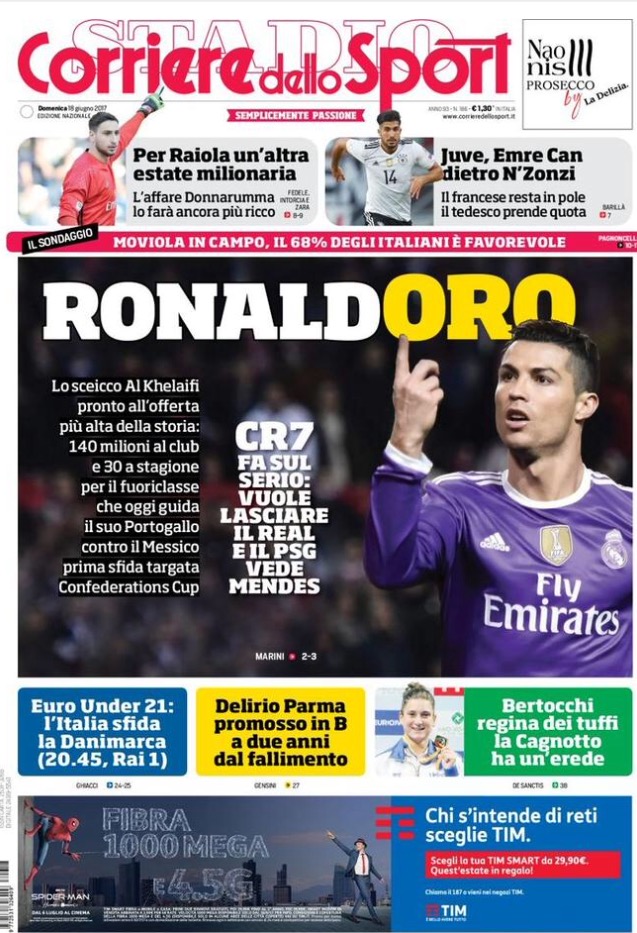 Corriere Dello Sport 18 Giugno 2017