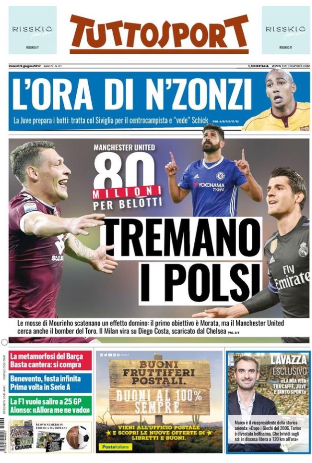 TuttoSport 9 Giugno 2017