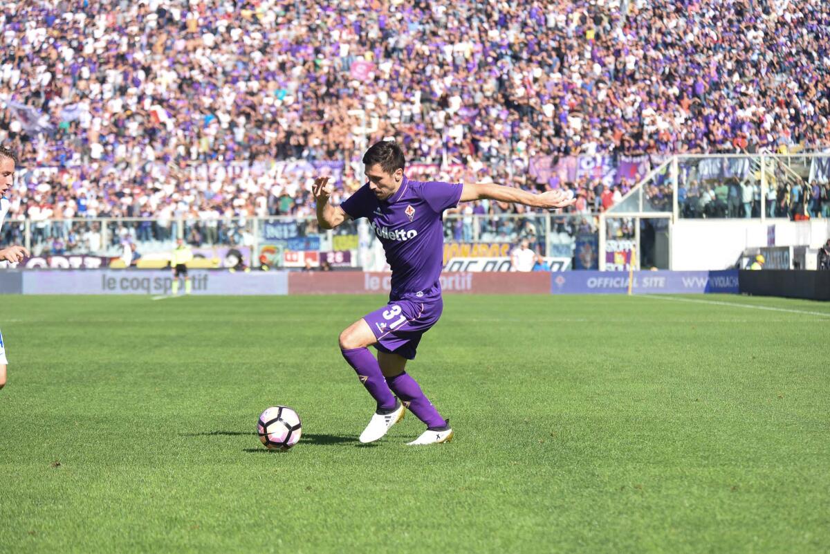 Anche Milic, Baez e Schetino a Careggi per sostenere le visite mediche - Stadio Artemio Franchi, 16.10.2016, Fiorentina-Atalanta, Foto Firoenzo Sernacchioli, copyright Labaroviola.com