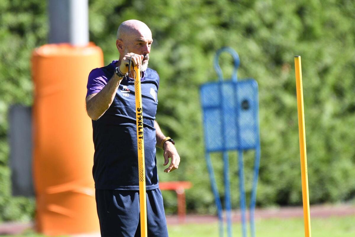 Pioli su Sportiello: "Recuperato un talento che rischiava di perdersi. Mi piace la sua freddezza, ma i colpi di tacco no..." - Moena, Ritiro della Fiorentina 16.07.2017, Foto Fiorenzo Sernacchioli. Copyright Labaroviola.com