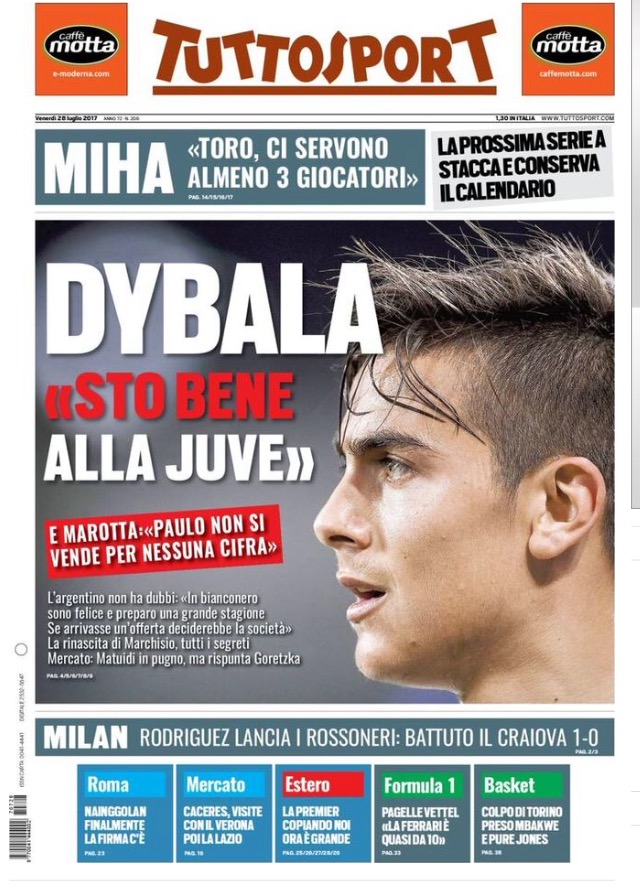 TuttoSport 28 Luglio 2017
