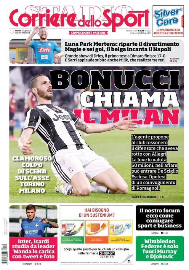 Corriere Dello Sport 13 Luglio 2017