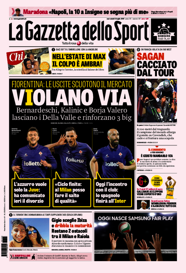 Gazzetta Dello Sport 5 Luglio 2017