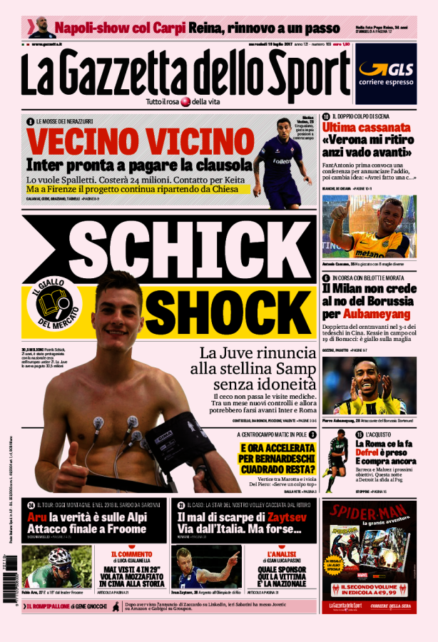Gazzetta Dello Sport 19 Luglio 2017