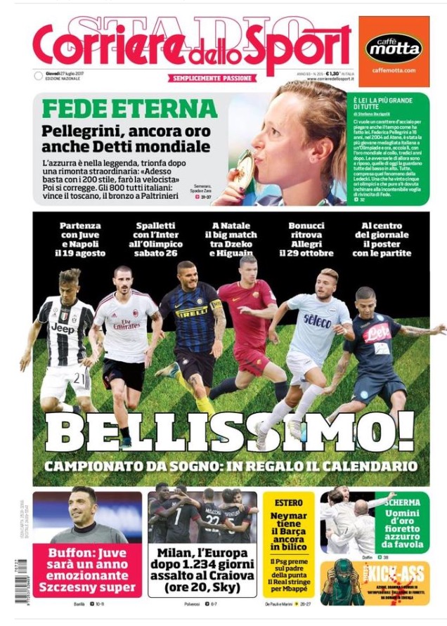 Corriere Dello Sport 27 Luglio 2017