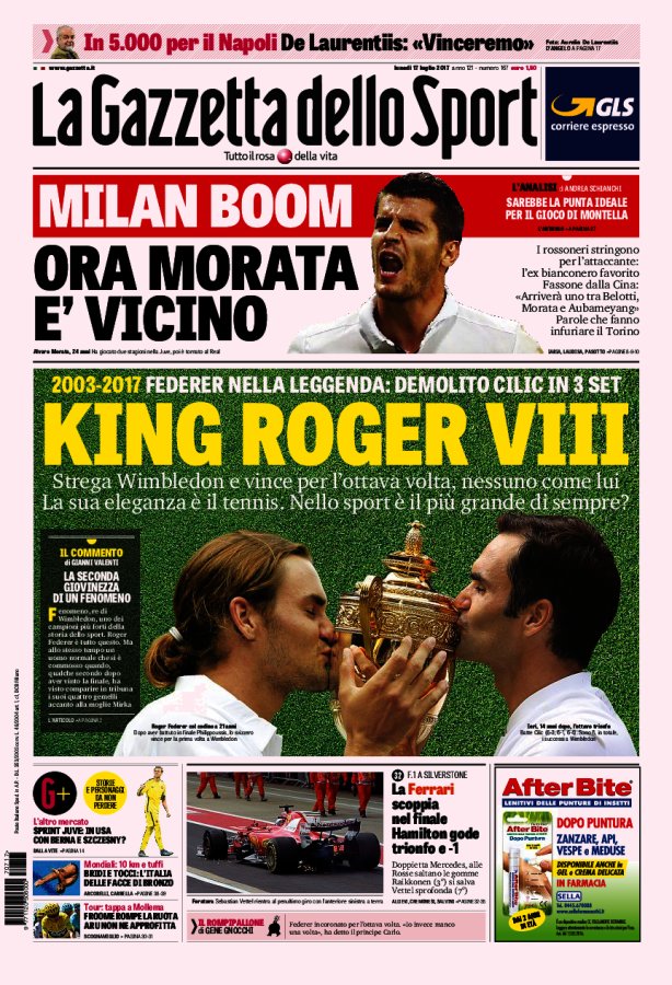 Gazzetta Dello Sport 17 Luglio 2017