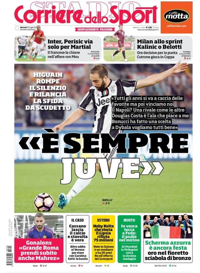 Corriere Dello Sport 25 Luglio 2017