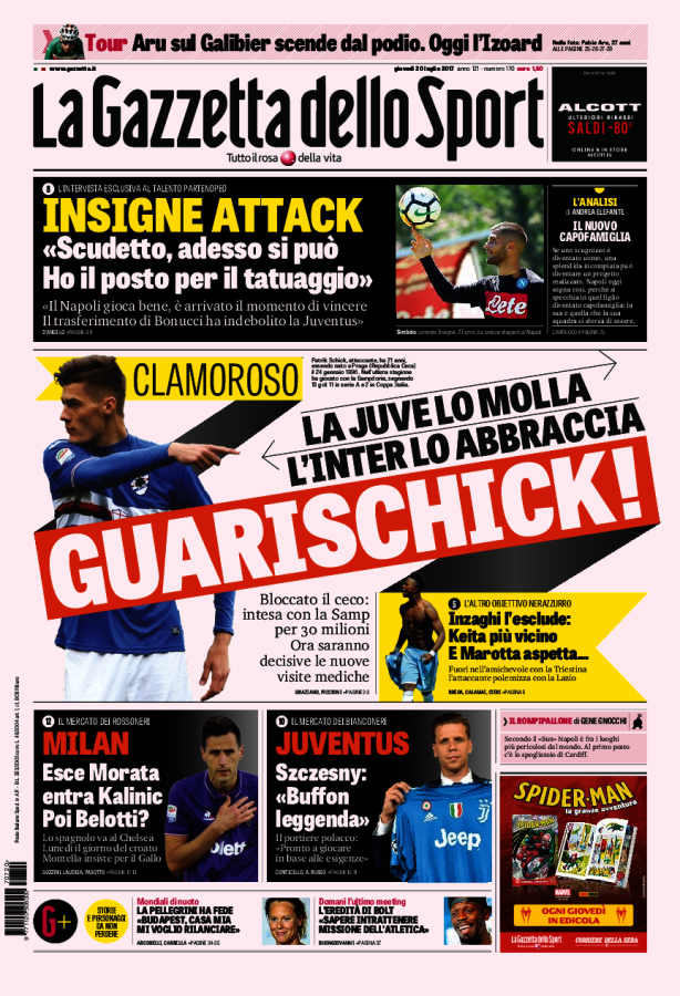 Gazzetta Dello Sport 20 Luglio 2017