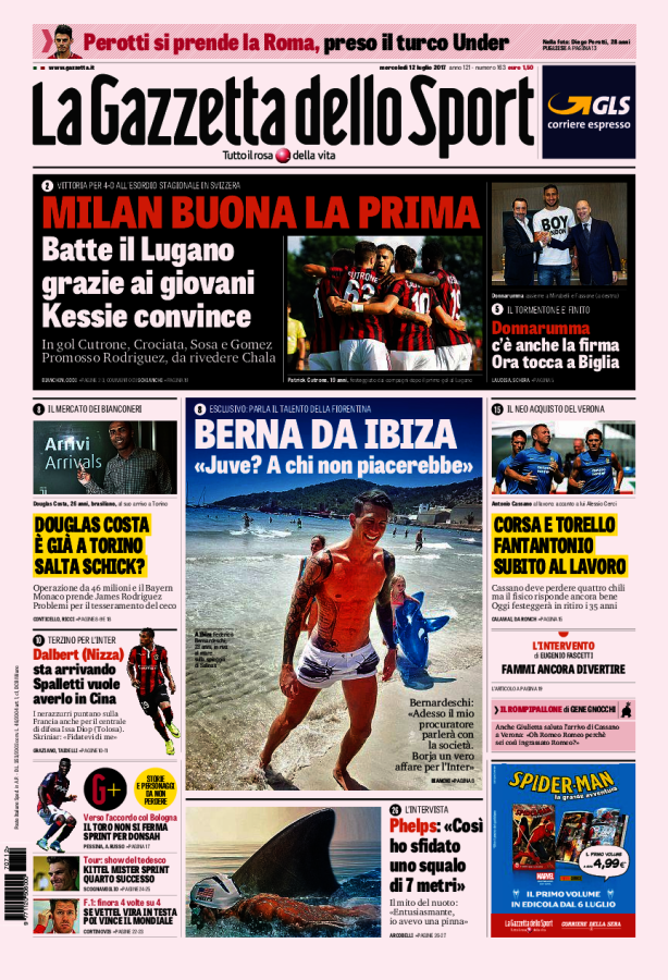 La Gazzetta Dello Sport 12 Luglio 2017