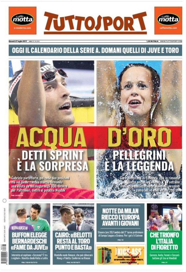 TuttoSport 27 Luglio 2017