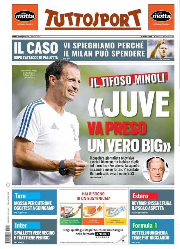TuttoSport 29 Luglio 2017