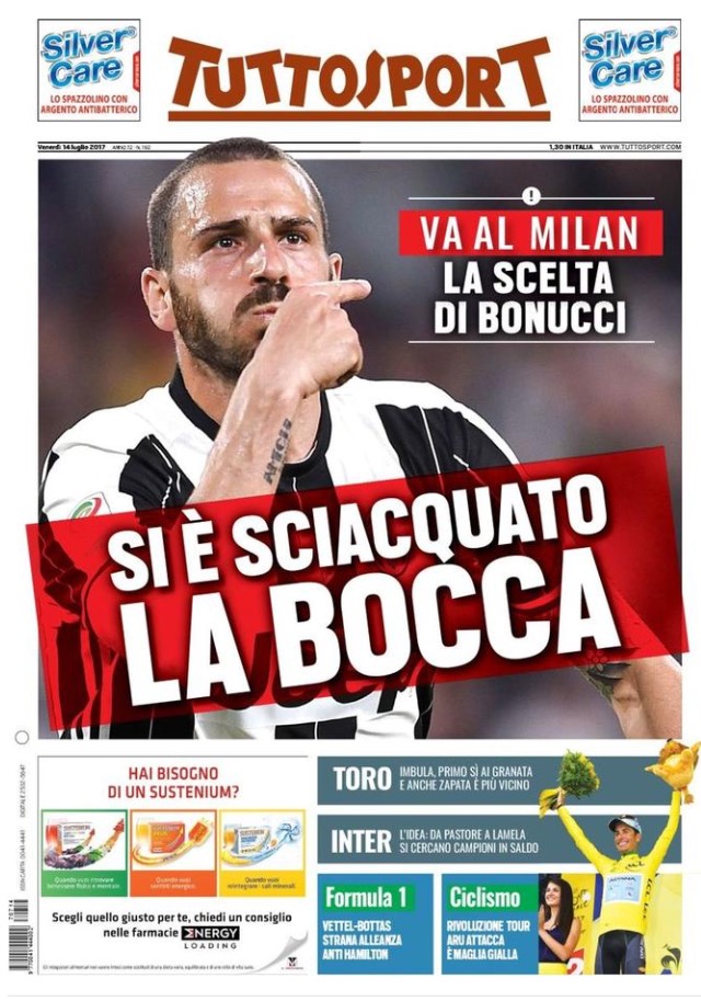 TuttoSport 14 Luglio 2017