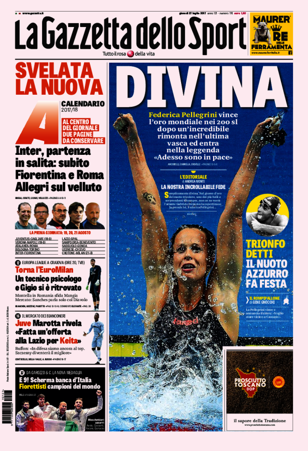 La Gazzetta Dello Sport 27 Luglio 2017