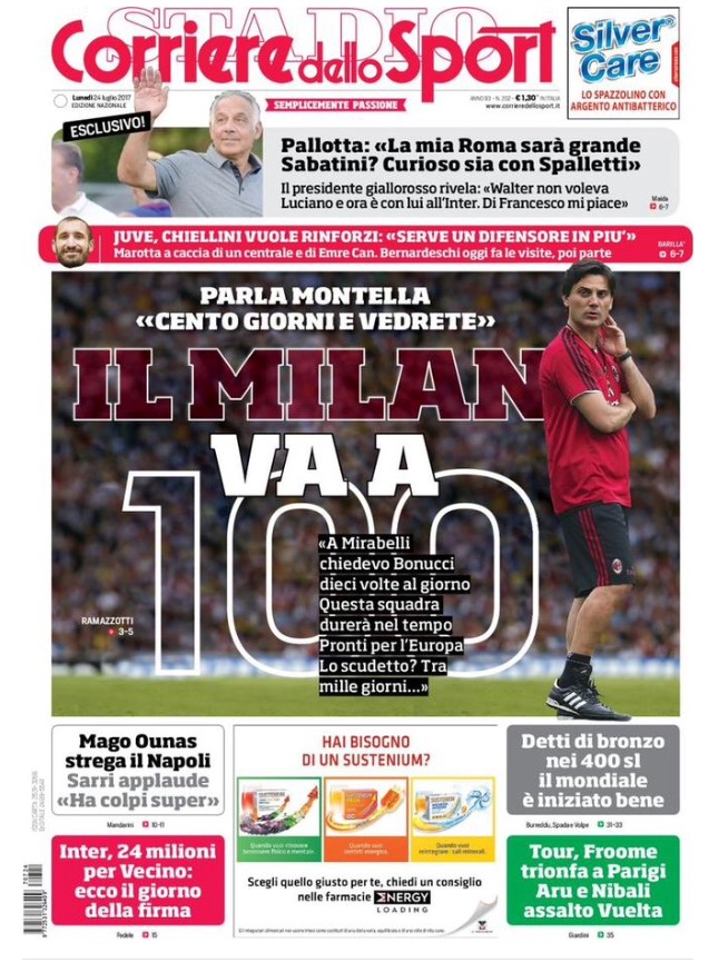 Corriere Dello Sport 24 Luglio 2017