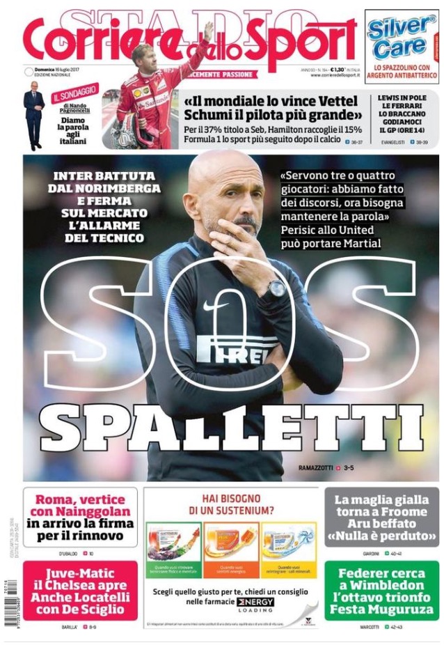 Corriere Dello Sport 16 Luglio 2017