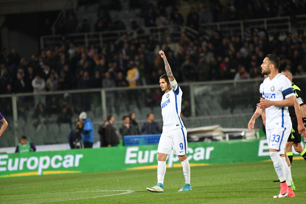 Gazzetta, corsa contro il tempo per Icardi, non vuole perdersi l'esordio contro i Viola... - Firenze, stadio Artemio Franchi, 22.04.2017, Fiorentina-Inter, Foto Fiorenzo Sernacchioli. Copyright Labaroviola.com