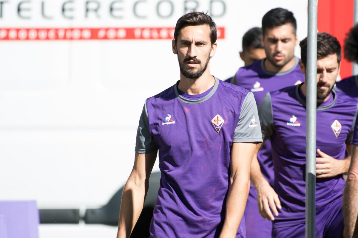 La Repubblica, capitan Astori e Stefano Pioli molto preoccupati, la Fiorentina ancora non c'è - Moena, Ritiro della Fiorentina 16.07.2017, Foto Fiorenzo Sernacchioli. Copyright Labaroviola.com
