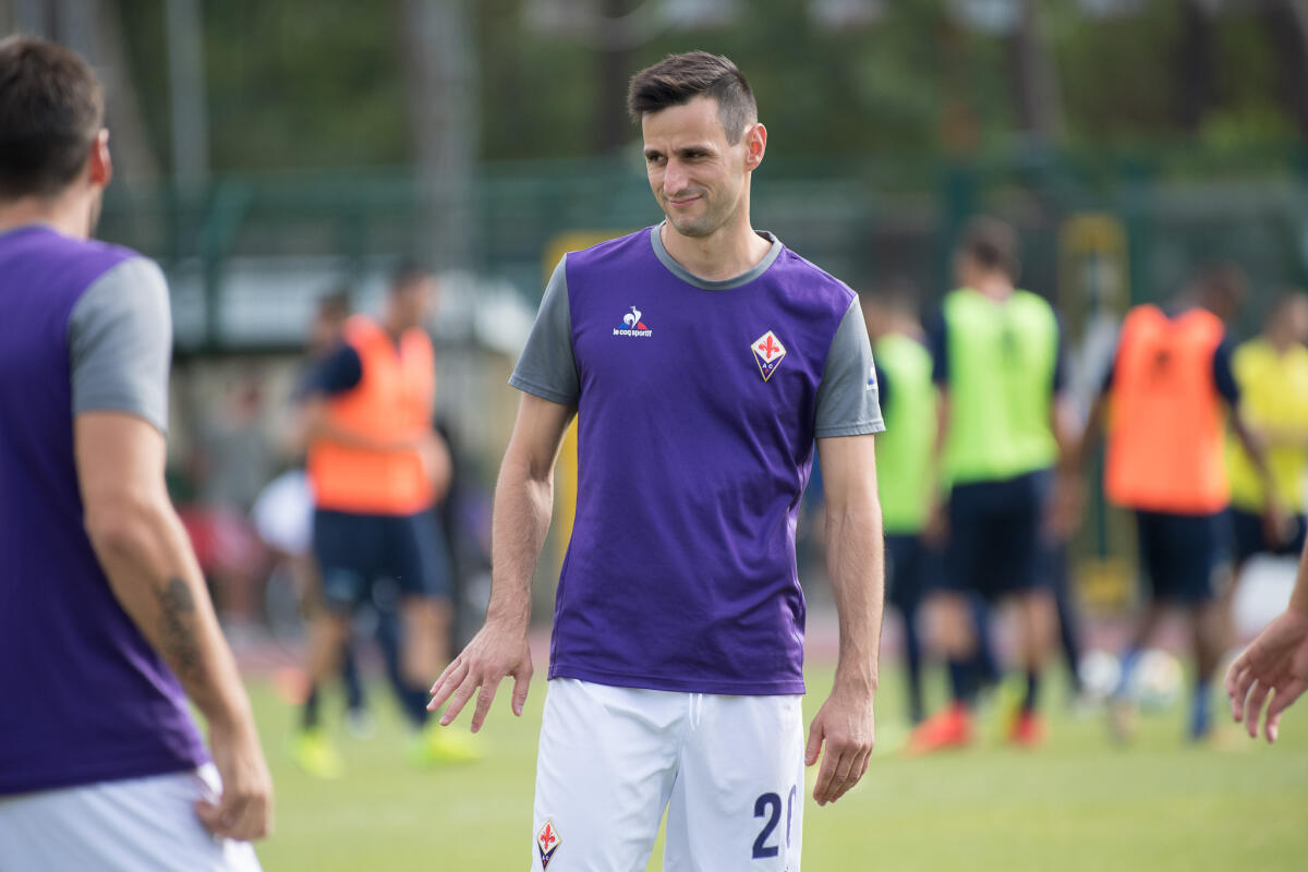 Kalinic finisce l'allenamento con la Fiorentina e svuota il suo armadietto al centro sportivo viola - Viareggio, Stadio dei Pini, 13.08.2017, Fiorentina-Parma, Foto Fiorenzo Sernacchioli. Copyright Labaroviola.com Kalinic