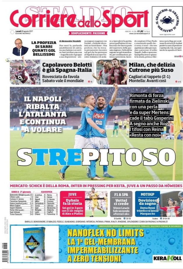 Corriere Dello Sport 28 Agosto 2017