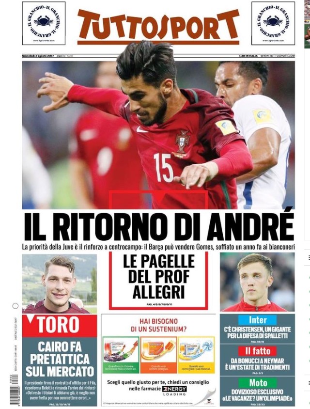 TuttoSport 2 Agosto 2017