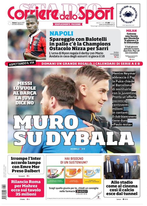 Corriere Dello Sport 5 Agosto 2017