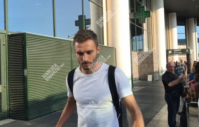 L'arrivo a Milano di German Pezzella