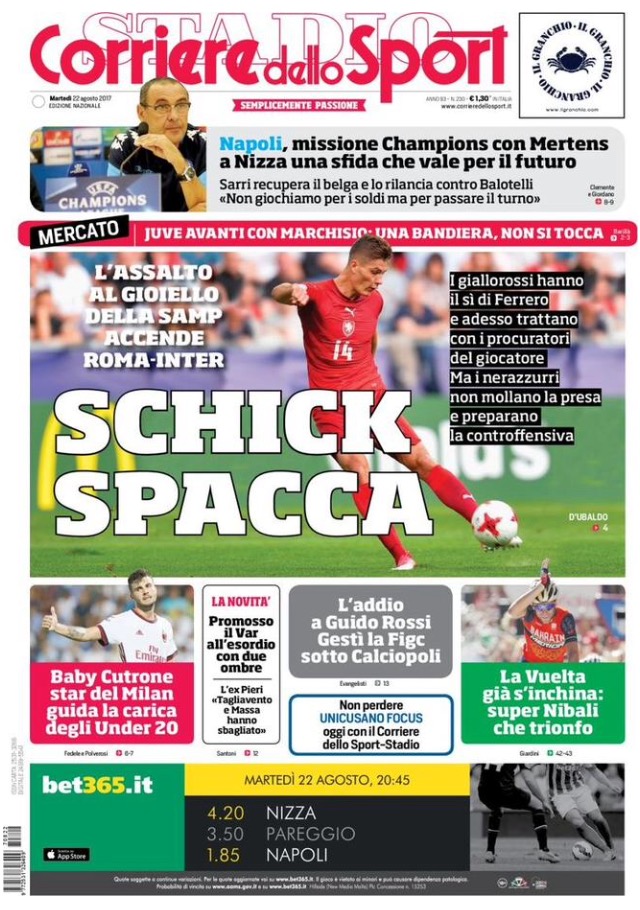Corriere Dello Sport 22 Agosto 2017
