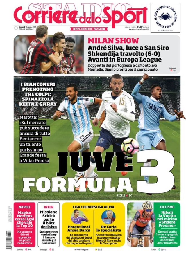 Corriere Dello Sport 18 Agosto 2017