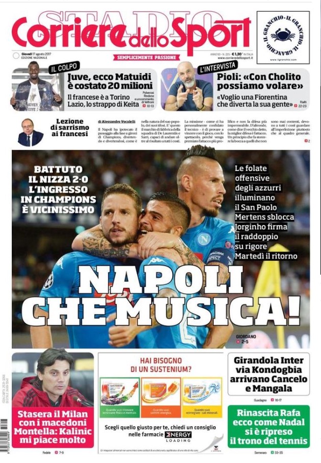 Corriere Dello Sport 17 Agosto 2017