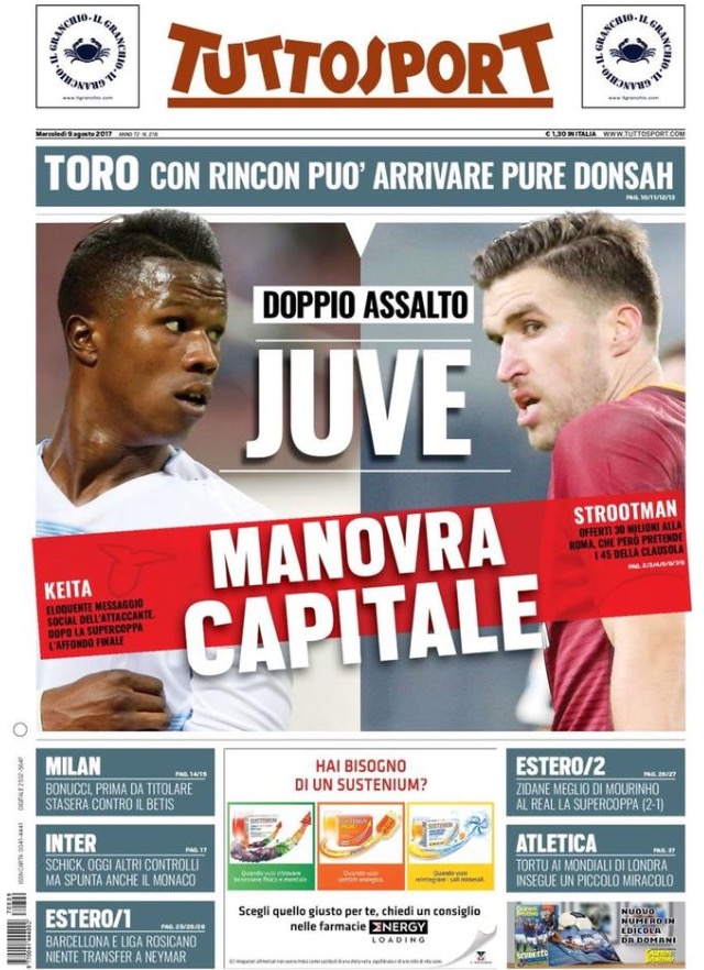 TuttoSport 9 Luglio 2017