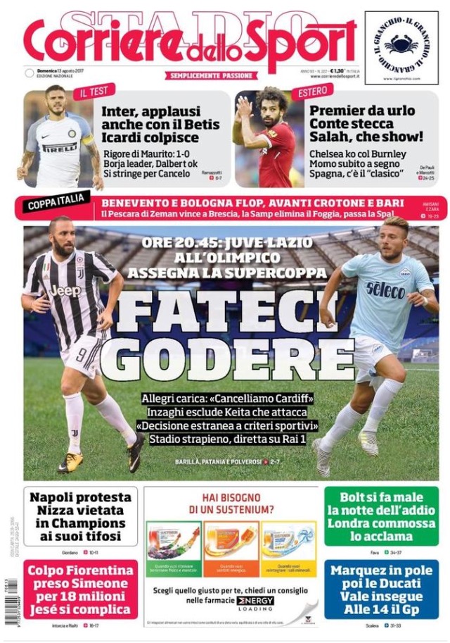 Corriere Dello Sport 13 Agosto 2017