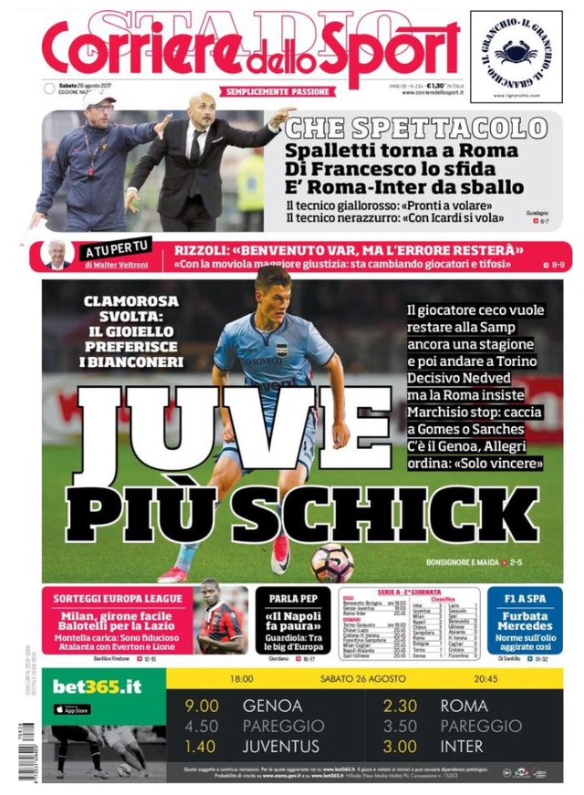 Corriere Dello Sport 26 Agosto 2017