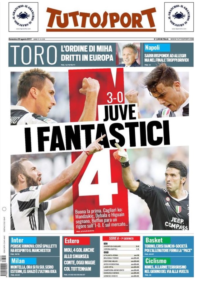 TuttoSport 20 Agosto 2017
