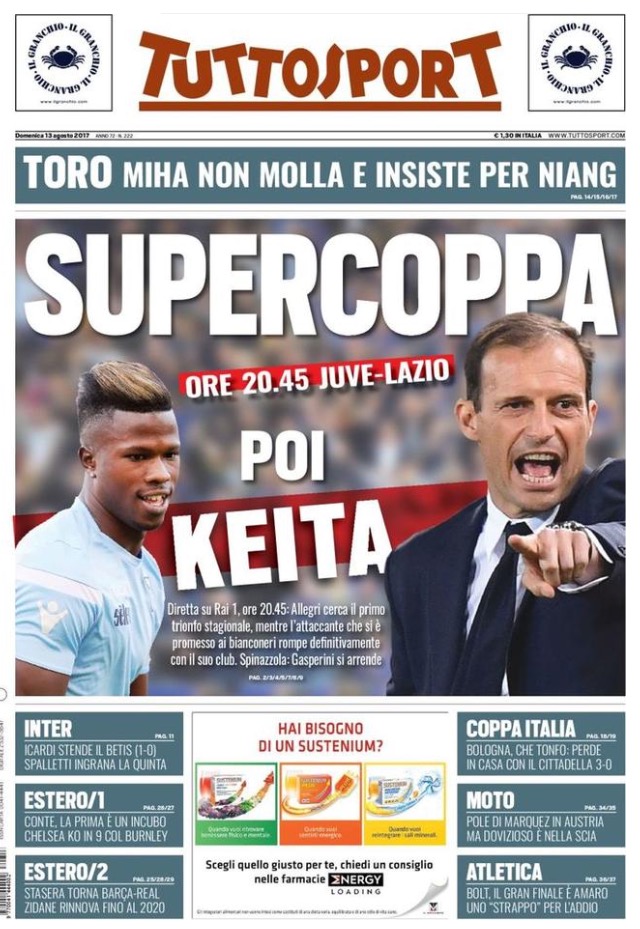 TuttoSport 13 Agosto 2017