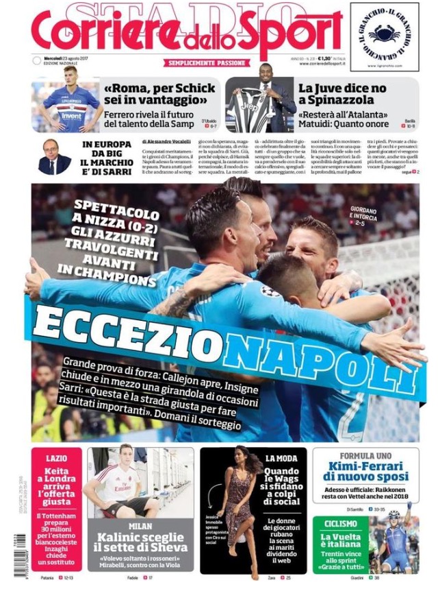 Corriere Dello Sport 23 Agosto 2017