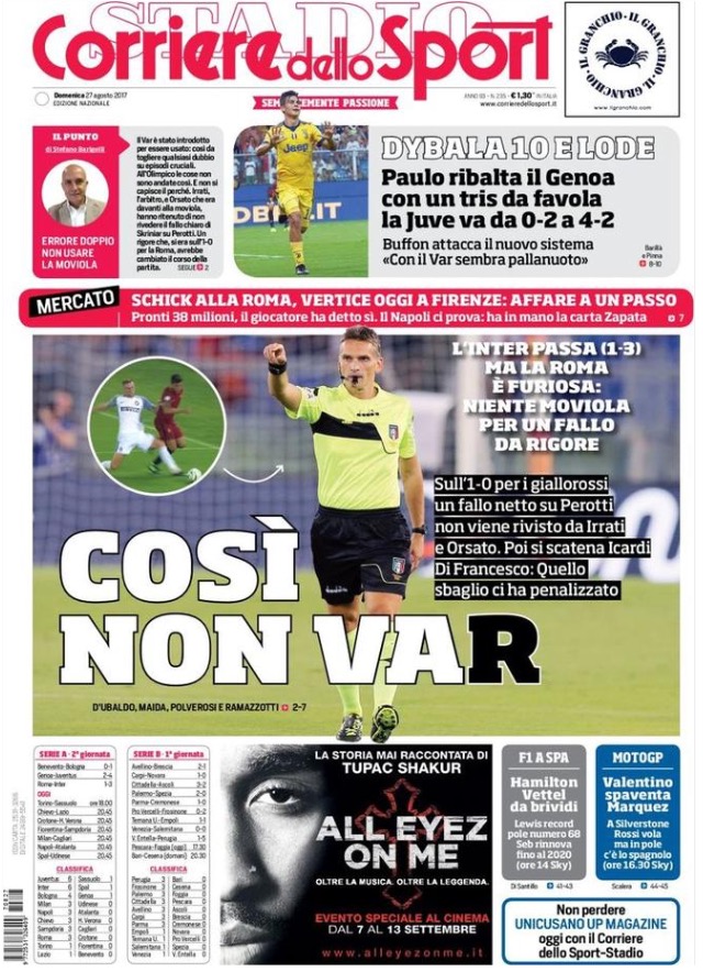 Corriere Dello Sport 27 Agosto 2017