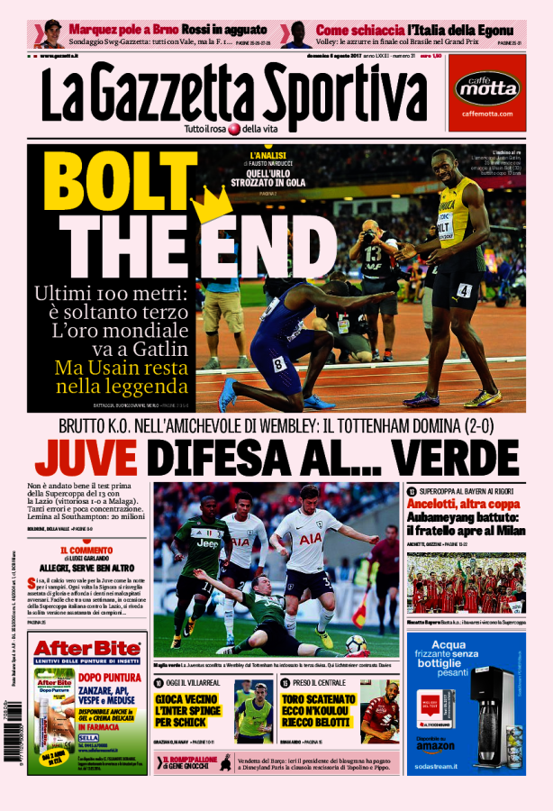 La Gazzetta Dello Sport 6 Agosto 2017